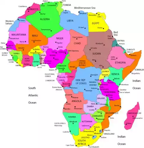 a map of africa